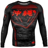Venum Okinawa 2.0 Rashguard - Long Sleeves - Black/Red