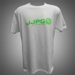 JJPG T-shirt - Frequency Tee - White with Green Print