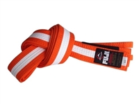 Fuji IBJJF Approved Kids Belt - Orange / White