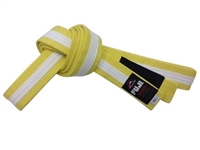 Fuji IBJJF Approved Kids Belt - Yellow / White