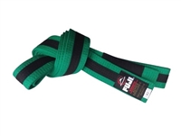 Fuji IBJJF Approved Kids Belt - Green / Black