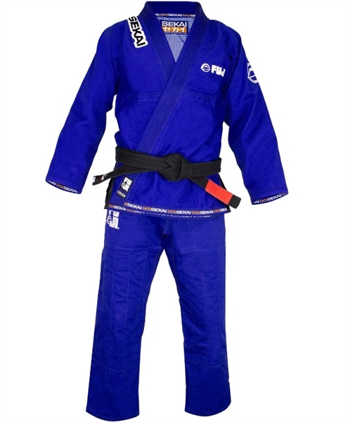 Fuji Sports Sekai 2.0 IBJJF Ranked BJJ Jiu Jitsu Long Sleeve LS Rashguard  White 