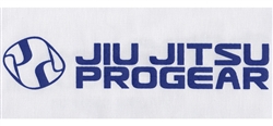 Jiu Jitsu ProGear - Patch - New Logo Design - White w/ Blue Design