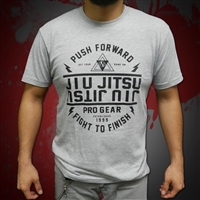 JJPG Push Forward T-shirt - Heather Gray with Black Design