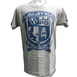 Jiu Jitsu Progear Emblem Tshirt - Heather Gray