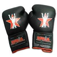 MMA Pro Sports "Old School" Lace Up Gloves - Black