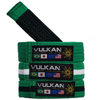 Vulkan Kids Belt - Green w/ White