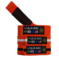 Vulkan Kids Belt - Orange w/ White