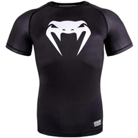 Venum Contender 3.0 Compression T-shirt - Short Sleeves -  Black/White
