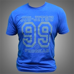 JJPG 99 T-shirt - Heather Royal Blue with Gray Print