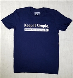 JJPG T-shirt - Keep It Simple - Navy with White Print