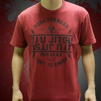 jiu jitsu progear , JJPG Push Forward T-shirt - Cardinal